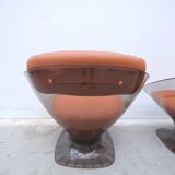 Pair of “Apollo” armchairs by Team TILLBERG for OVERMAN in plexiglass, 1970