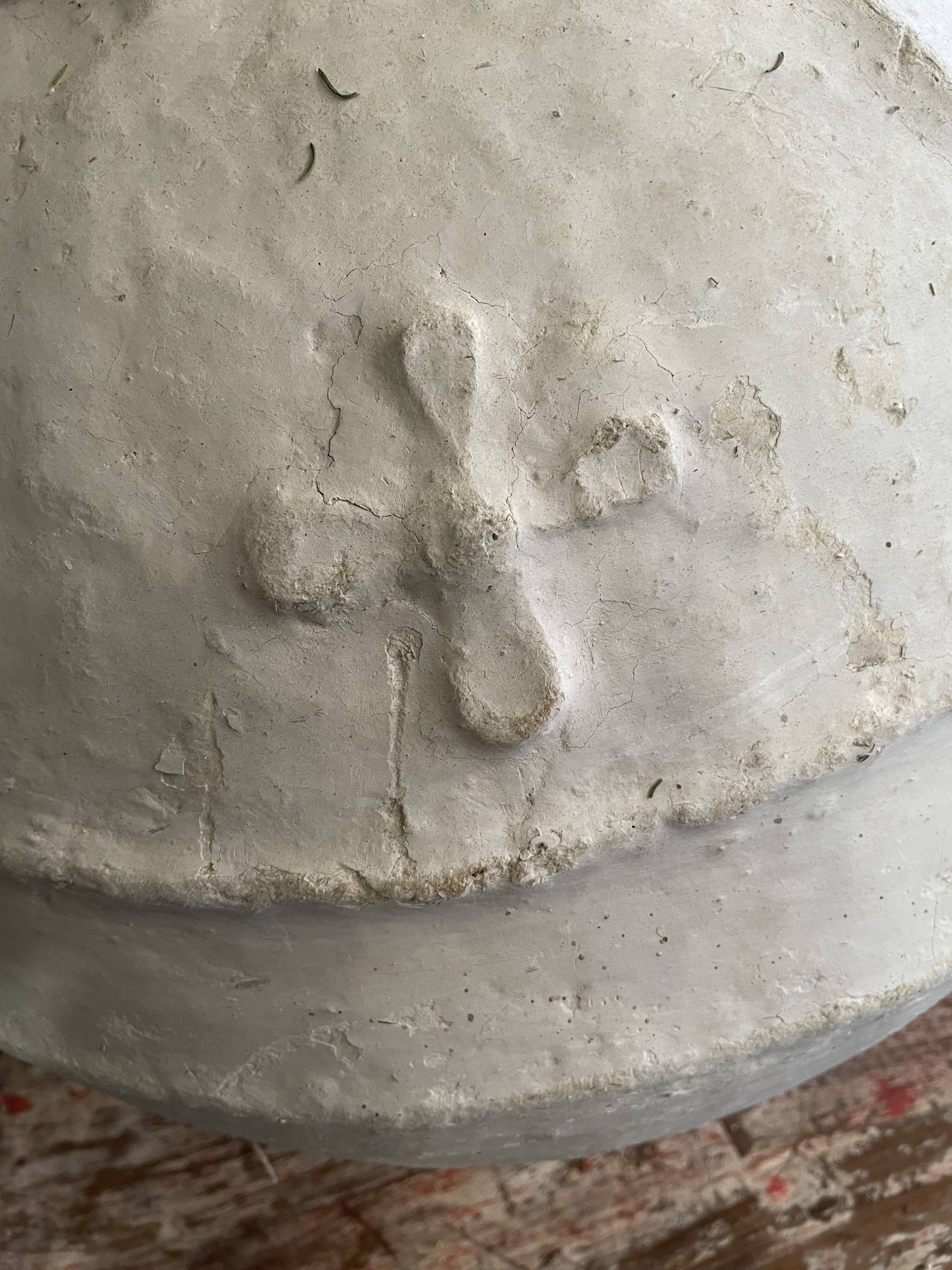 Large vintage papier-mâché jar