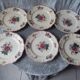 6 flat plates in earthenware of sarreguemines model agreste