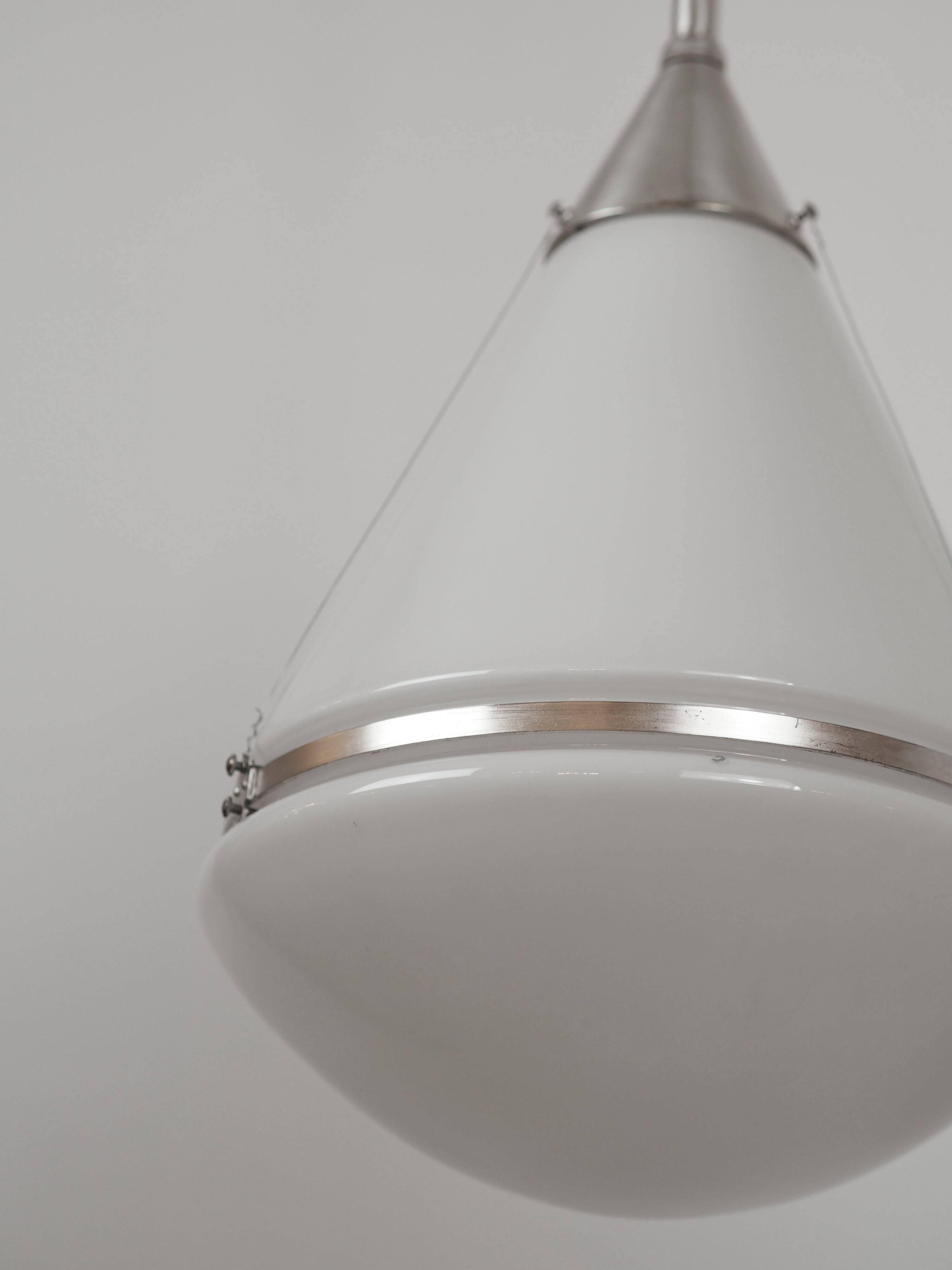 Iconic pendant lamp "Luzette" by Peter Behrens for Siemens, c. 1910s