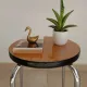 Tabouret rond vintage en formica années 70