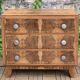 Commode art déco ronce de noyer brut