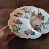 Plat compartiments  porcelaine  original