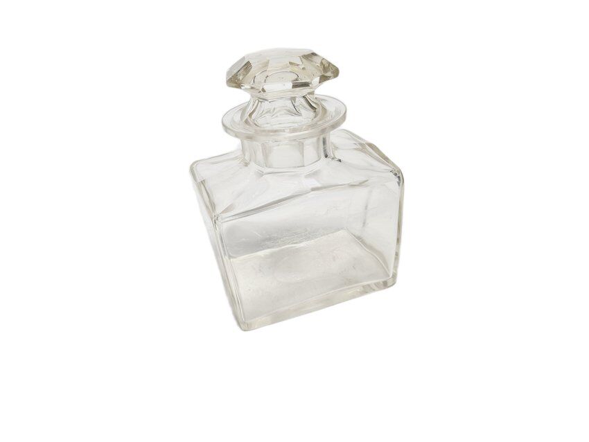 Biedermeier crystal tea box, Germany, 1890s