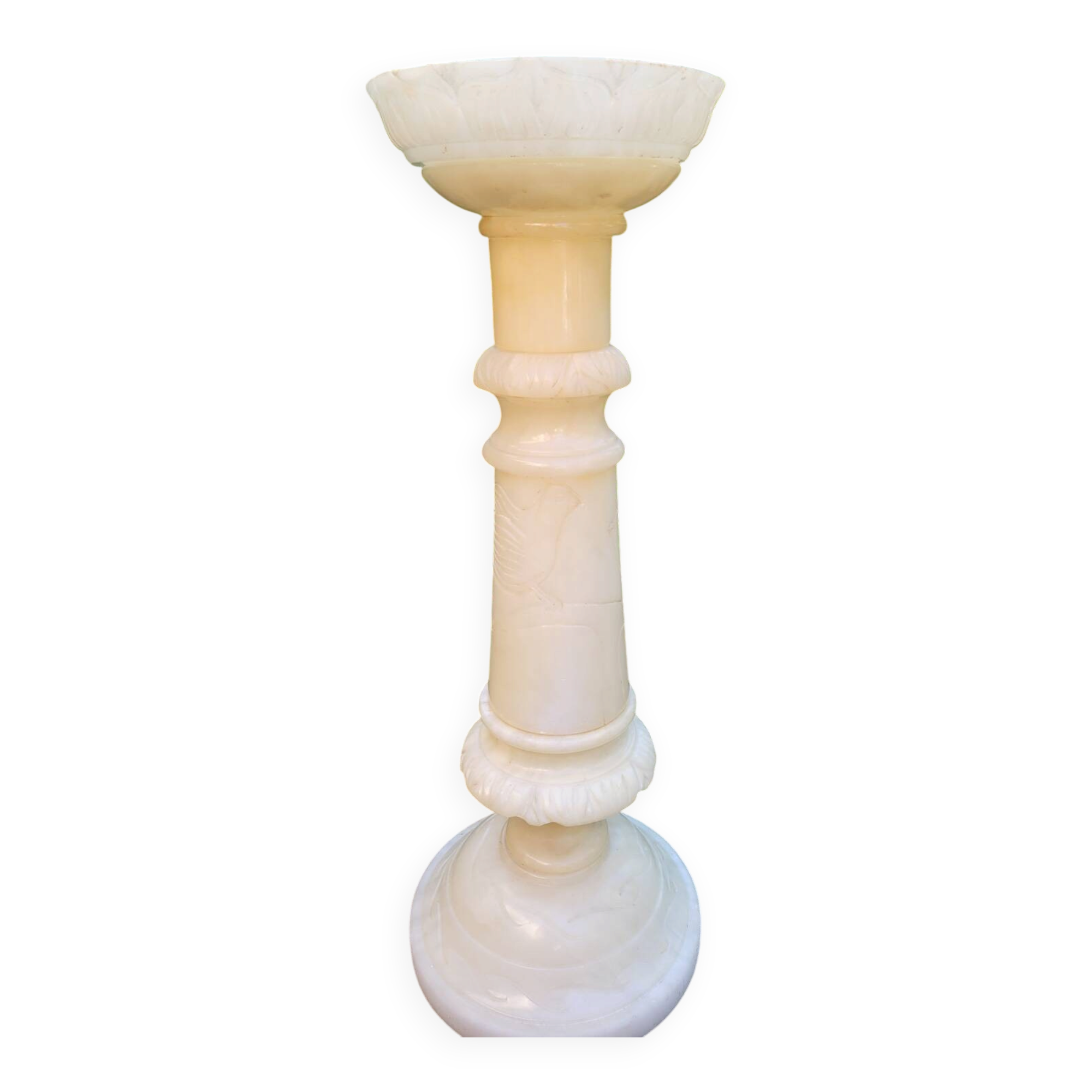 Alabaster pedestal column, 19th century