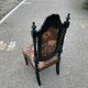 Flowery black chair