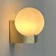 Vintage wall light, brass and opaline, France, 1970.