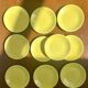 10 assiettes dessert et plat Digoin jaune