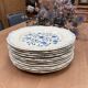 Flat plates ironstone Boch Frères