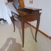 Secretary with mechanism - 4 secret drawers - lock - marquetry chessboard - 1950