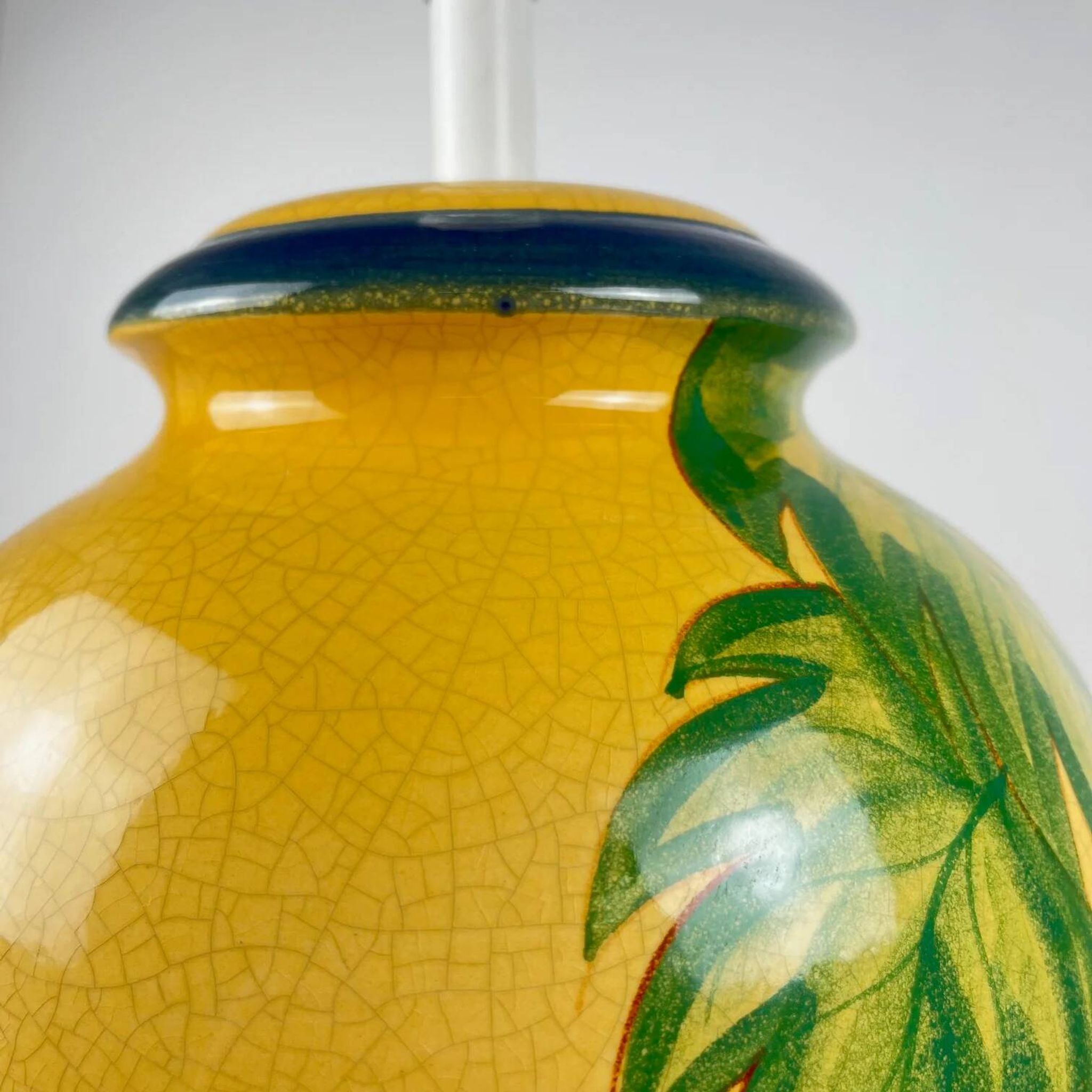Large ceramic table lamp signed L. Drimmer – 1950s/60s