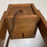 Articulated lamp in mountain chalet pine wood 1960