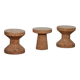Suite de 3 tabourets Cork par Jasper Morrison pour Vitra, 2004