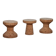 Suite de 3 tabourets Cork par Jasper Morrison pour Vitra, 2004
