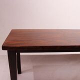 Table basse en bois de rose de conception danoise des années 1960