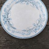 Set of 2 old ceramic plates B F