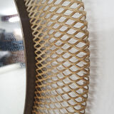 Mid-century round metal mirror, France 1960's