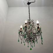 Green Murano Macaroni Chandelier 1950’s