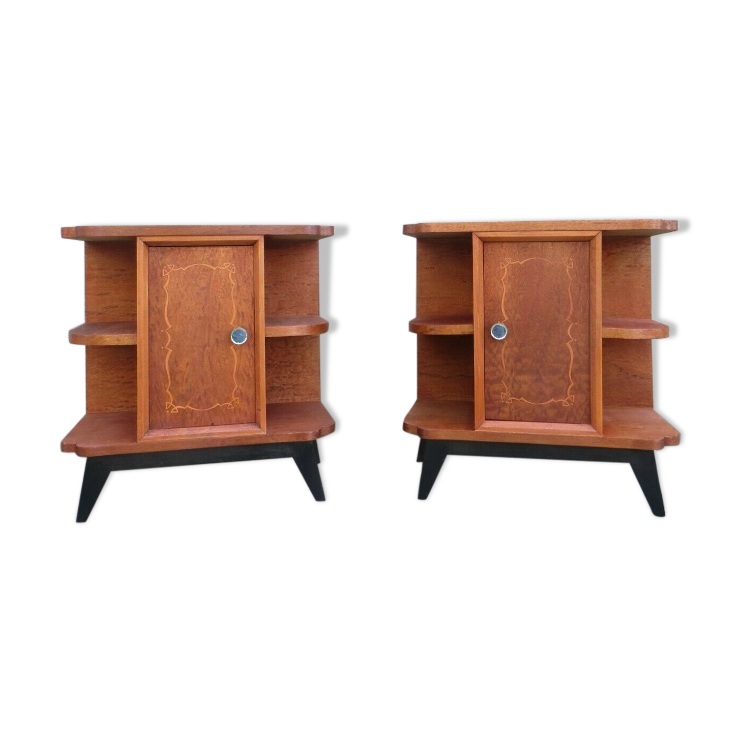 Pair of art deco bedside tables