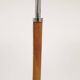 Vintage chrome leather floor lamp mid-century Atelje Lyktan, Sweden