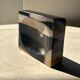 Symmetrical multicolored petrified wood soap dish