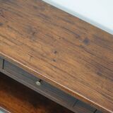 Table d'appoint rustique de style colonial néerlandais antique en teck/chêne