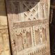 Old Berber door carved from solid wood