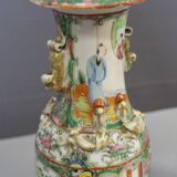 Pair of Canton Porcelain Vases, China circa 1900