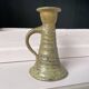 Hand candle holder stoneware