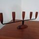 Danish Filigree Teak Candleholders, 1960s, Set of 2