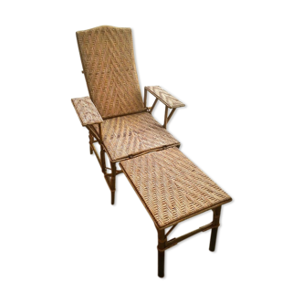 Rattan lounge chair