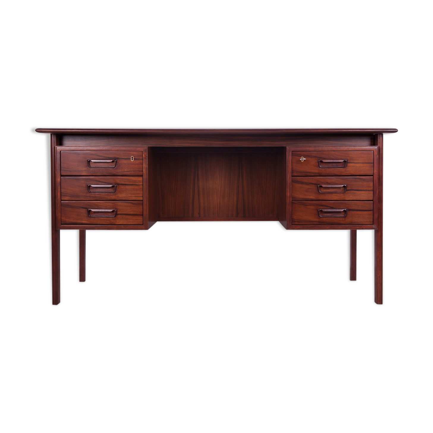 Mid-century freestanding rosewood desk, 1960s
