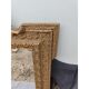 19th-century mirror in gilded wood and stucco.