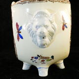 Old small pot cache or gardener in faience FIVES LILLE