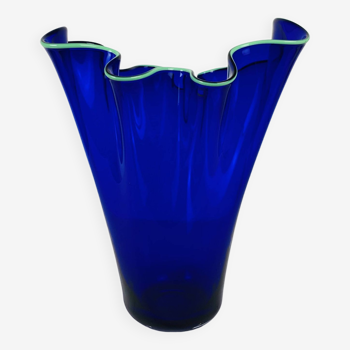 Vase mouchoir verre de Murano 32 cm