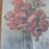 Pastel bouquet of poppy flowers