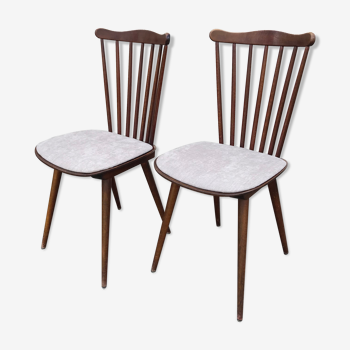 Pair of vintage baumann minuet chairs
