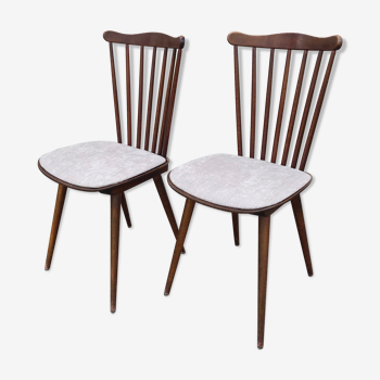 Paire de chaises baumann menuet vintage