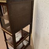 Napoleon III louis XVI style mahogany window and nineteenth century bronze gallery