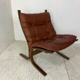 Scandinavian Brown Siesta Lounge Chair by Ingmar Relling for Westnofa, 1970s