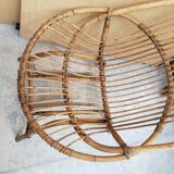 Series of rattan armchairs from the 70s