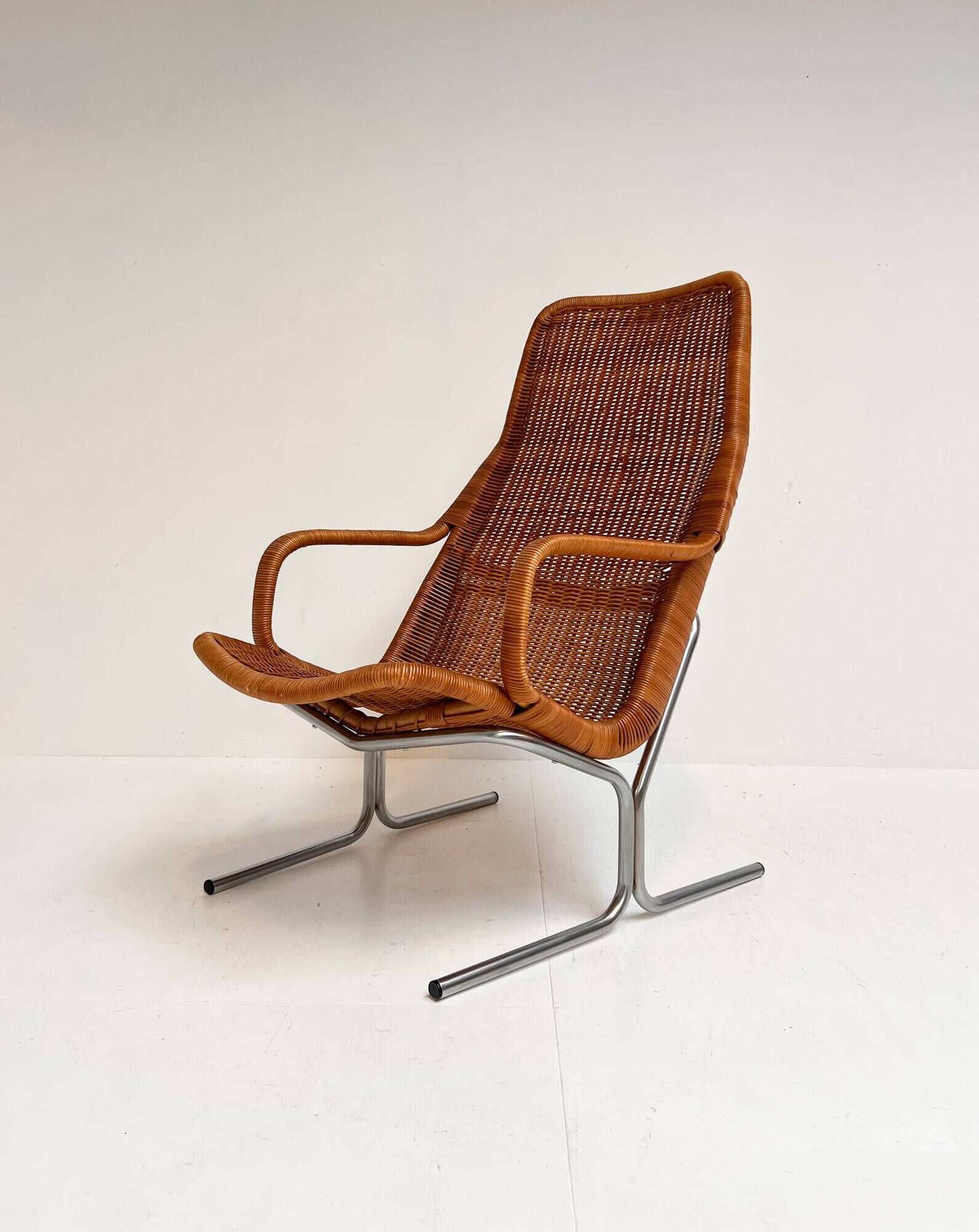 Model 514 rattan armchair by Dirk van Sliedregt, 1970’s
