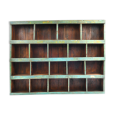 Wooden workshop furniture with 19 bins