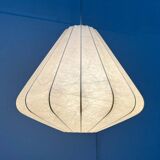 Modern mid-century Cocoon pendant lamp by Friedel Wauer for Goldkant Leuchten, Germany, 1960s.