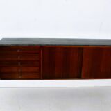 Suspended teak buffet from the 1970s.