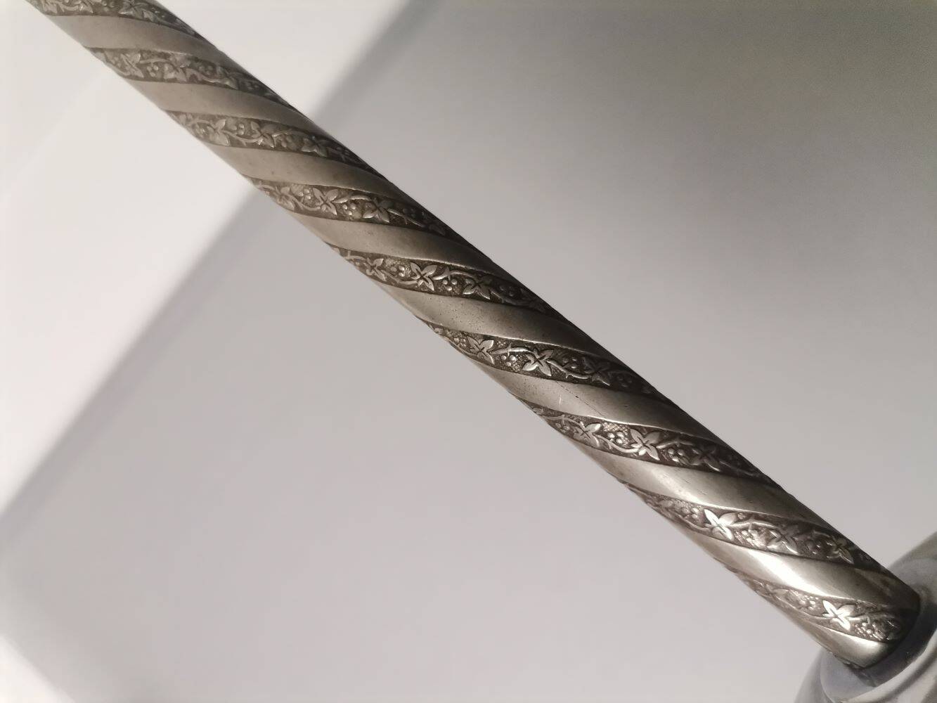 Portuguese Mid Century clear crystal acrylic tall hanging lamp for high ceilings, 1960s