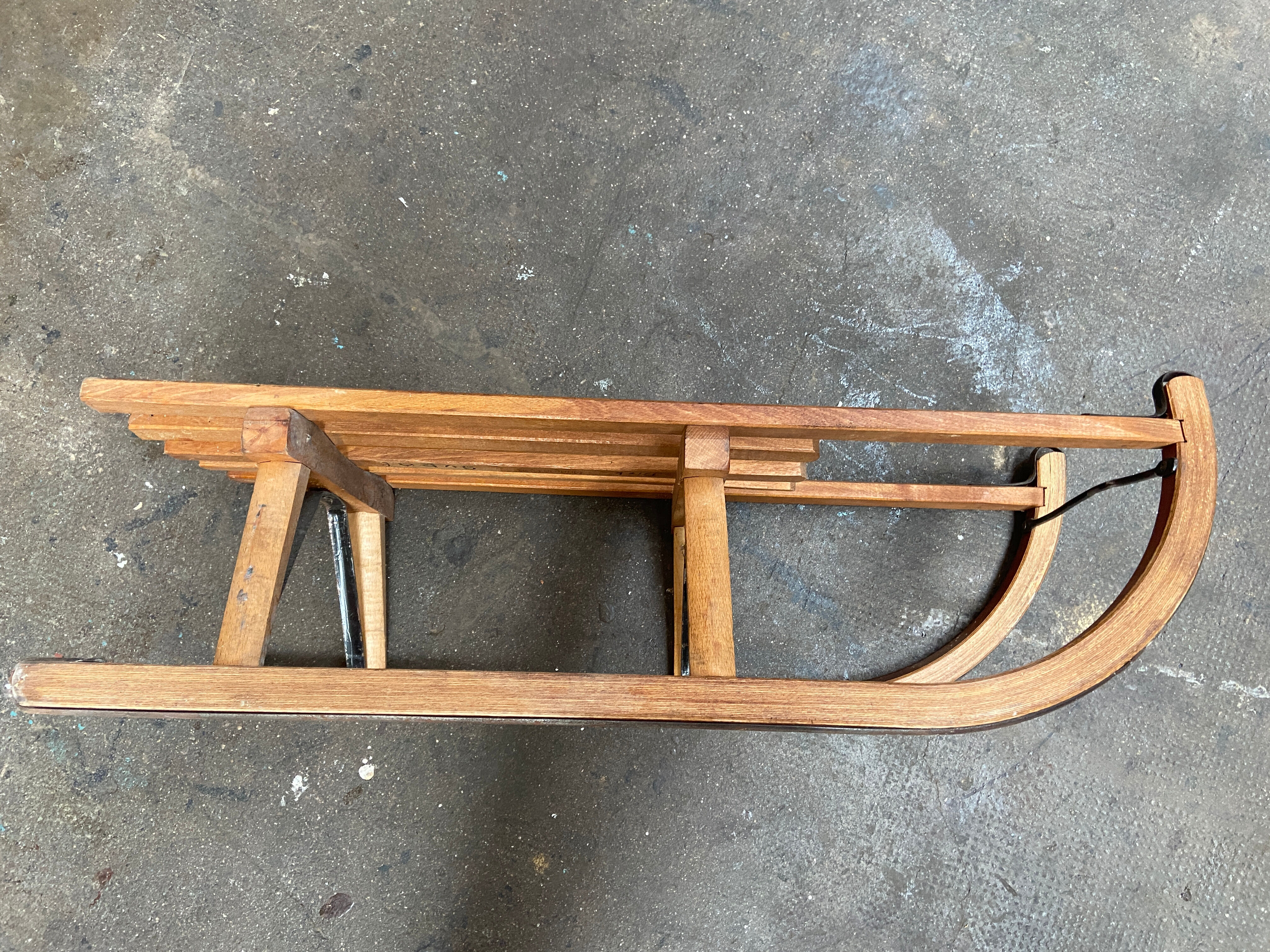 Sledding old alsace decoration noel davos 1960