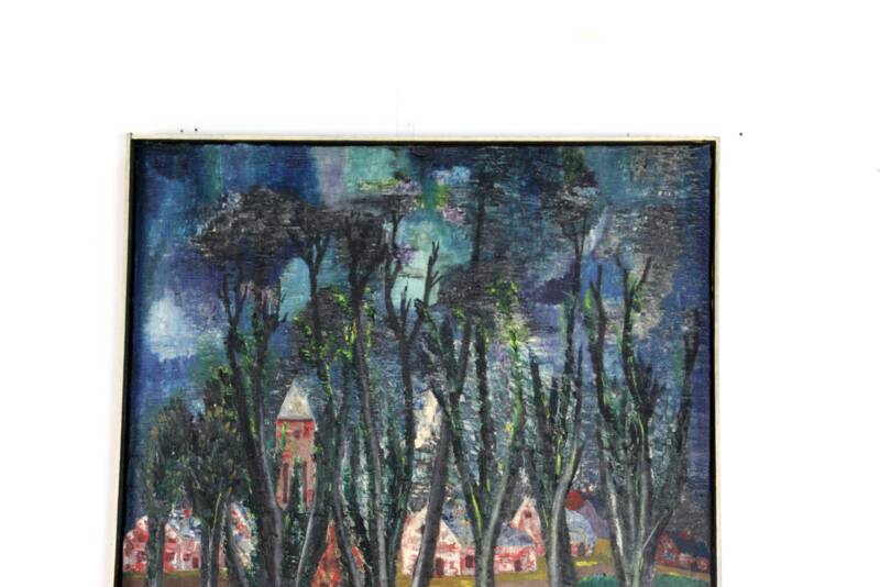 Painting 'Aften' - mid century modern / 70's abstract