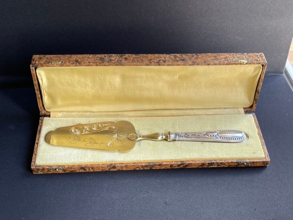 Pie shovel in box - Silver 925 - France - Early twentieth century