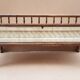 Natural burmese teak sofa and braided cotton seat & backsplash